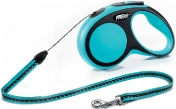 Flexi Рулетка-трос для собак до 12кг, 5м, голубая (New Comfort S Cord 5 m, blue) 160 г