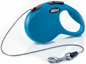 Flexi Рулетка-трос для собак до 8кг, 3м, синяя (New Classic Xs cord blue) 100 г