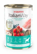Italian Way Облегченные консервы для собак с форелью и черникой (Wet Ideal Weight Trout/Blueberry) UITWA14480 400 г