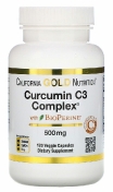 California Gold Nutrition Curcumin C3 Complex with Bioprene 500 мг