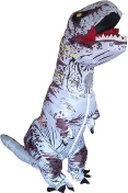 Надувной костюм динозавра T-Rex Белый