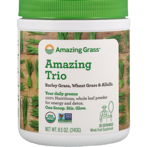 Amazing Grass Amazing Trio ростки ячменя ростки пшеницы и люцерна 240 г (8 5 унции)