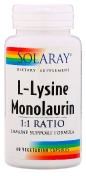 Solaray L-Lysine Monolaurin 1:1 Ratio 60 капсул
