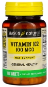 Mason Natural Natural Витамин К2, 100 мкг 100 таблеток