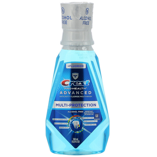 Crest Pro Health Advanced Multi-Protection Mouthwash +Fluoride Alcohol Free 16.9 fl oz (500 ml)