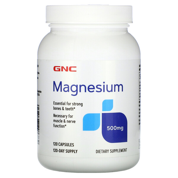 GNC Magnesium 500 mg 120 Capsules