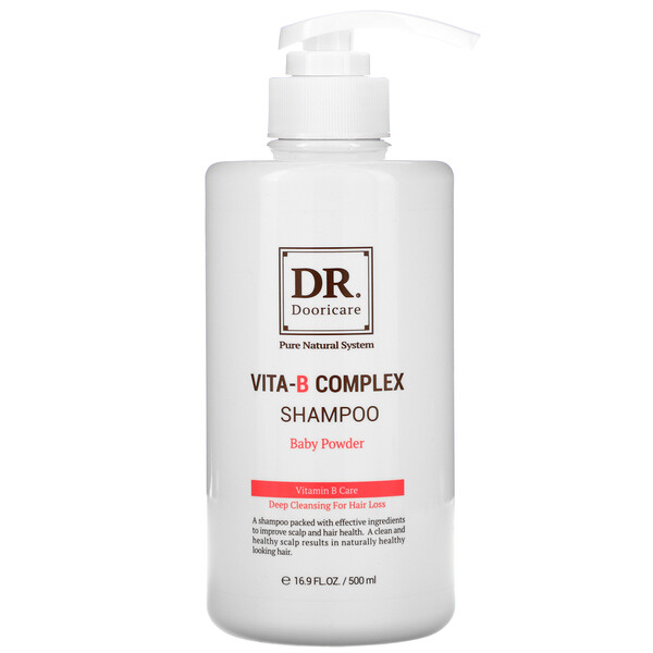 Doori Cosmetics Vita-B Complex Shampoo Baby Powder 16.9 fl oz (500 ml)