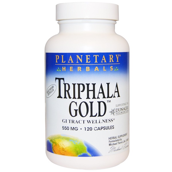 Planetary Herbals "Трифала Голд" здоровье желудочно-кишечного тракта 550 мг 120 капсул