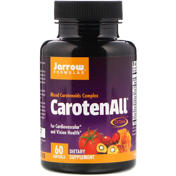 Jarrow Formulas CarotenALL комплекс из смеси каротиноидов 60 мягких таблеток
