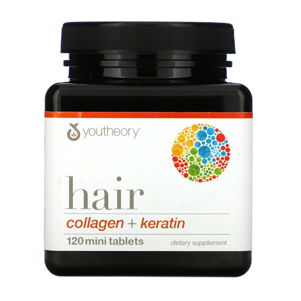 Youtheory Hair Collagen + Keratin 120 Mini Tablets
