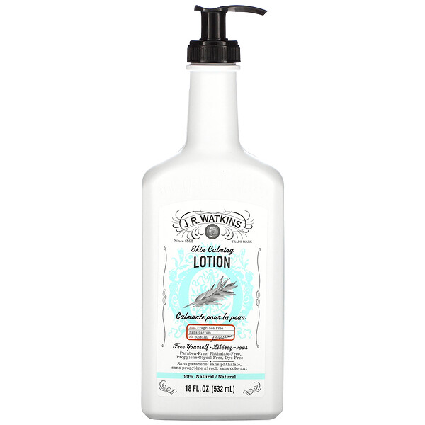 J R Watkins Skin Calming Lotion Fragrance Free 18 fl oz (532 ml)