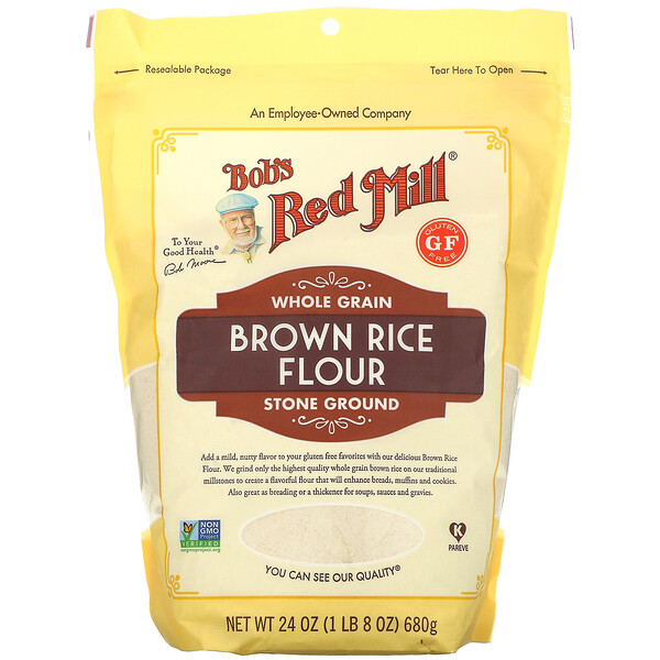 Bob&#x27;s Red Mill Brown Rice Flour Whole Grain 24 oz (680 g)
