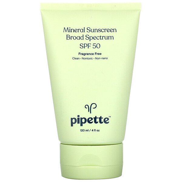 Pipette Mineral Sunscreen Broad Spectrum SPF 50 4 fl oz (120 ml)