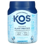 KOS Organic Plant Based Protein with Blue Spirulina + Immunity Blend Blueberry Muffin 1.3 lb (585 g)