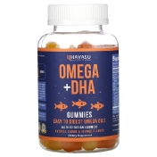 Havasu Nutrition Omega + DHA Gummies Natural Lemon & Orange 60 Vegetarian Gummies