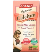 Catalo Naturals Vegetarian Calcium Formula Prenatal Algae Calcium 60 Vegetarian Tablets