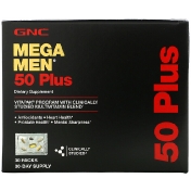 GNC Mega Men 50 Plus Multivitamin 30 Packs
