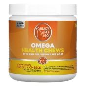 Ready Pet Go Omega Health Chews Skin and Fur Support For Dogs All Ages Fish Oil + Cheese 90 Soft Chews