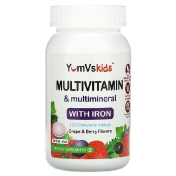YumV&#x27;s Multivitamin & Multimineral With Iron Grape & Berry Flavor 120 Chewable Tablets