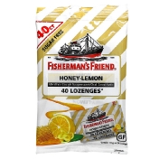 Fisherman&#x27;s Friend Menthol Cough Suppressant Lozenges Sugar Free Honey-Lemon 40 Lozenges