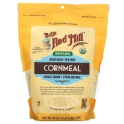 Bob&#x27;s Red Mill Organic Medium Grind Cornmeal Whole Grain 24 oz ( 680 g)