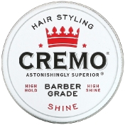 Cremo Premium Barber Grade Hair Styling Pomade Shine 4 oz (113 g)