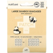 Patch Kids Large Bamboo Bandages with Coconut Oil Panda 10 Mix Pack