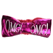 Double Dare OMG! Reversible Mega Hair Band Hot Pink Plush & Hot Pink Platinum 1 Piece