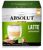 Absolut Drive Кофе в капсулах Absolut Drive Латте Макиато со вкусом карамели 16 капсул 2 штуки
