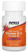 Now Vitamin D-3 10000 Me 240 капсул