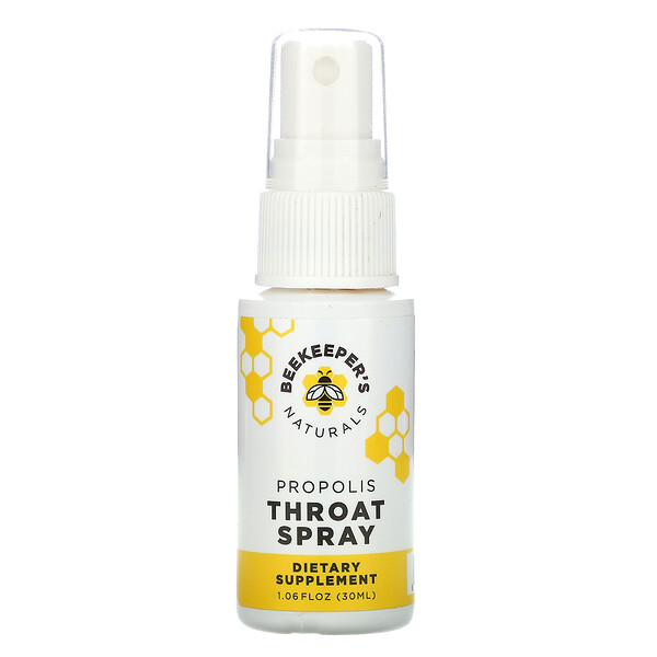 Beekeeper&#x27;s Naturals Propolis Throat Spray 1.06 fl oz (30 ml)