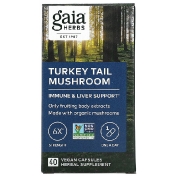 Gaia Herbs Turkey Tail Mushroom 40 Vegan Capsules