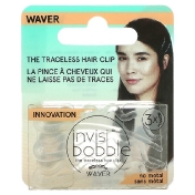 Invisibobble Waver Traceless Hair Clip Crystal Clear 3 Pack