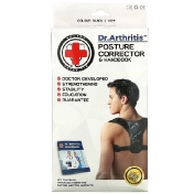 Doctor Arthritis Posture Corrector & Handbook Large Black 1 Corrector