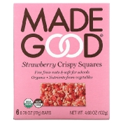 MadeGood Crispy Squares клубника 6 батончиков 22 г (0 78 унции)