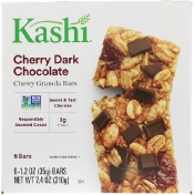 Kashi Вкусные жевательные батончики с темным шоколадом со вкусом вишни 6-2шт 1.2 унций (35 г)