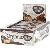 NuGo Nutrition Органический двойной темный шоколад 12 органических белковых батончиков 1 76 унции (50 г) каждый