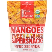 Made in Nature Органические сушеные плоды манго сладкие и пикантные суперснеки 227 г (8 унций)