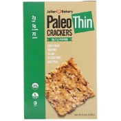 Julian Bakery тонки крекеры для палеодиеты с солью и перцем 238 г (8 4 унции)