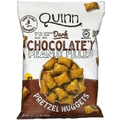 Quinn Popcorn Наггетсы с кренделем темный шоколад с арахисовой начинкой 184 г (6 5 унции)