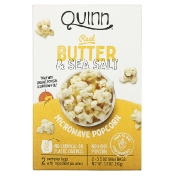 Quinn Popcorn Попкорн в микроволновой печи натуральное масло и морская соль 2 пакетика по 98 г (3 5 унции)