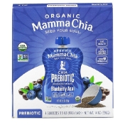 Mamma Chia Органический пребиотик чиа голубика и асаи 4 порции 99 г (3 5 унции)