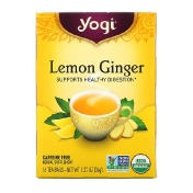 Yogi Tea лимон и имбирь без кофеина 16 чайных пакетиков 36 г (1 27 унции)