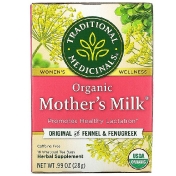 Traditional Medicinals Mother&#x27;s Milk органический фирменный чай с фенхелем и пажитником без кофеина 16 чайных пакетиков 28 г (0 99 унции)