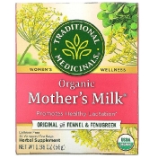 Traditional Medicinals Mother&#x27;s Milk органический фирменный чай с фенхелем и пажитником без кофеина 32 чайных пакетиков 56 г (1 98 унции)