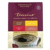 Teeccino Пробник обжаренного травяного чая 4 вкуса без кофеина 12 чайных пакетиков 72 г (2 54 унции)