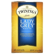 Twinings черный чай Lady Grey 20 чайных пакетиков 40 г (1 41 унции)
