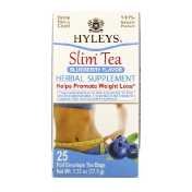 Hyleys Tea Slim Tea Со вкусом черники 25 чайных пакетиков в фольгированных пакетиках 1 32 унции (37 5 г)
