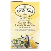 Twinings травяной чай ромашка мед и ваниль без кофеина 20 чайных пакетиков в индивидуальной упаковке 32 г (1 13 унции)