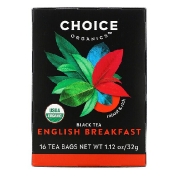 Choice Organic Teas Black Tea English Breakfast 16 чайных пакетиков 32 г (1 12 унции)